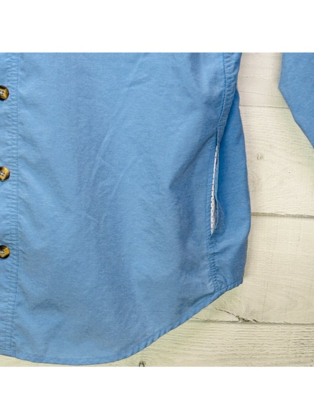 ExOfficio Mens L Adventure Travel Shirt Blue Long Sleeve Ventilated Hiking - Picture 6 of 12